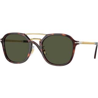 Persol Unisex PO3352S 24/31 Solbriller Acetat Skildpadde Grøn Firkantet Normal