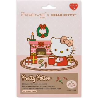 The Crme Shop x Hello Kitty Pretty Potion Limited Edition Essence Sheet Mask | Koreansk Sheet Mask | Julegaver til kvinder | Strmpestoppere (3 p