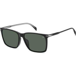 DAVID BECKHAM Mand DB 1145/G/S 807/UC Solbriller Acetat Sort Grøn Firkantet