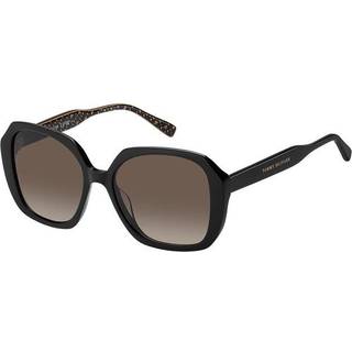 Tommy Hilfiger Kvinde TH 2105/S 7YQ/HA Solbriller Acetat Sort/Brun Brun Firkantet Skygge