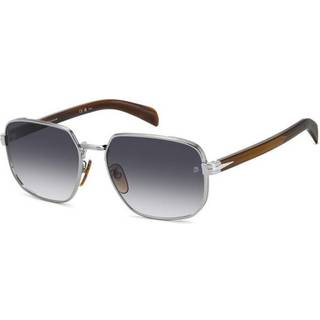 DAVID BECKHAM Mand DB 7121/G/S WIJ/9O Solbriller Metal Ruthenium Grå Firkantet Skygge