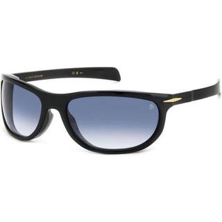 DAVID BECKHAM Mand DB 7117/S 807/08 Solbriller Acetat Sort Grå Firkantet Skygge