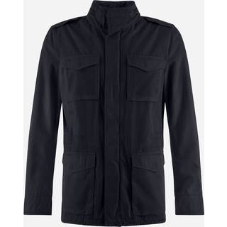 Herno Washed Cotton Field Jacket Navy