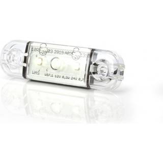 Sidemarkerings-/positionslys - Hvid LED 12/24V