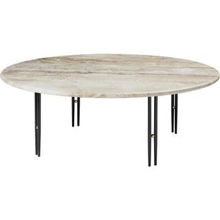 GUBI IOI Sofabord Ø100 Sort/Beige
