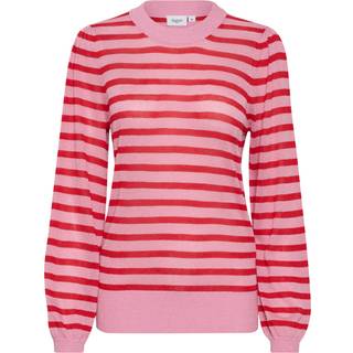 Saint Tropez Xausz Ls Shimmer Pullover Strik 30513254 Pink Frosting (LARGE)