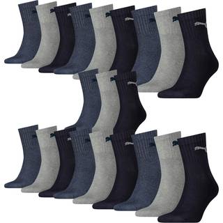 Puma 3-pak Short Crew Unisex Socks - Navy/Grey - Strl 35/39