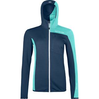 Ortovox Women's Fleece Light Grid Hooded Jacket Fleecejakke Damer størrelse M farve blå