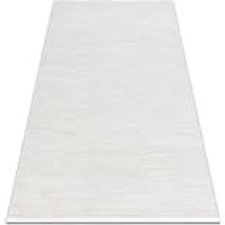 Moderne tæppe DUKE 51376 creme - Bælter, struktureret, meget blød, frynser 160x220 cm