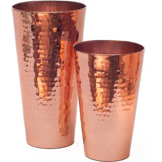 Sertodo Copper Boston Maraka Cocktail Shaker Set Hand Hammeret 100% Pure Copper 18 Oz Cup 30 Oz Cup