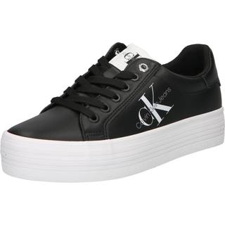 Leather Platform Trainers - Calvin Klein - Black - Women - EU 39 - Black - EU 39