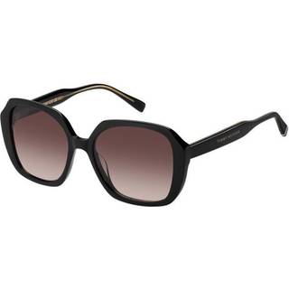 Tommy Hilfiger Kvinde TH 2105/S 807/HA Solbriller Acetat Sort Brun Firkantet Skygge