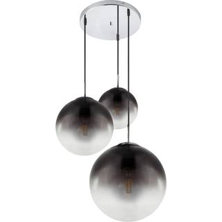 Varus hængelampe, røggrå, Ø 51 cm, glas, 3 lyskilder.