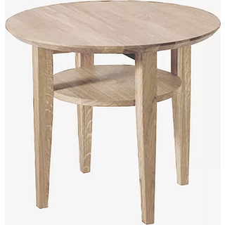 Torkelson, Tango Sofabord Ø60 cm hvidolieret eg