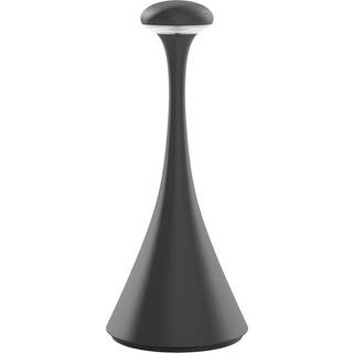 Genopladelig LED-bordlampe Nudrop mini, grafitgrå, IP54, dæmpbar