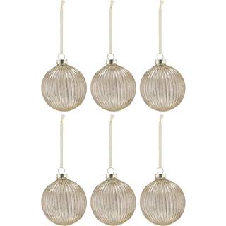 Scandi Living Holiday juletræskugler 6-pak Gold
