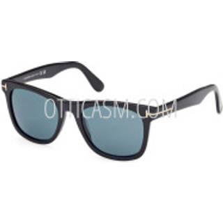TOM FORD Mand FT1099 KEVYN 01N Solbriller Acetat Sort Grøn Firkantet Normal