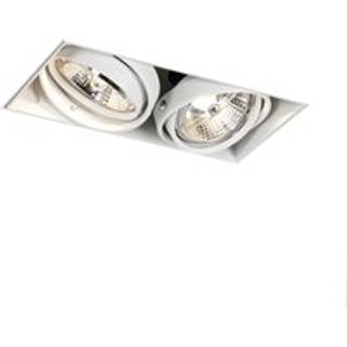 Indbygget spotlight hvid GU10 AR70 trimless 2-lys - Oneon