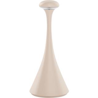 Genopladelig LED-bordlampe Nudrop mini, dune beige, IP54, dæmpbar