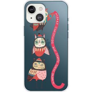 iPhone 13 Plastik Jule Cover - Gennemsigtig - Juleugle