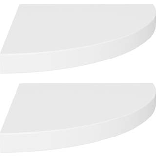 Hjørnehylder 25X25X3,8 Cm Mdf Hvid - 2 / 1 / 35 x 35 x 3.8 cm