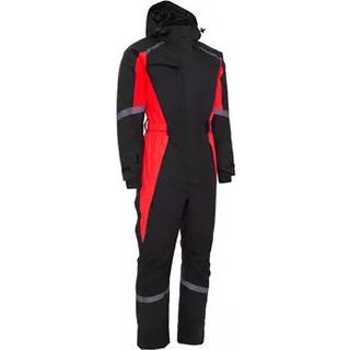 Working Xtreme Vinterkedeldragt Kvinde med recycled for - Sort/Fl.rød - 2XL