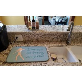 """" Caroline's Treasures Dancing er som at drømme skålens tørringsmåtte 14 """" """" x 21 """" """" """"