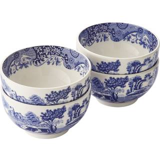 Spode Blue Italian dip skål Ø10 cm 4-pak Blå-hvid