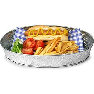 Tablecraft Products GP129 Oval middagspad galvaniseret 12 """" X 9 """" S?lv