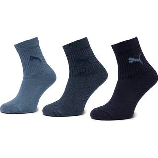 PUMA Junior Sport Socks Women (3-Pack), Kids, Denim Blue, 27-30