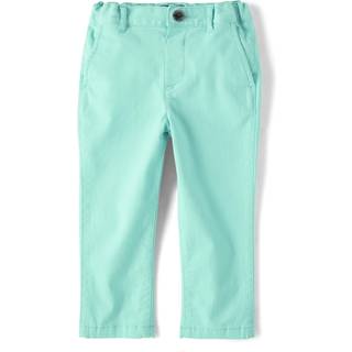 B?rnenes sted Baby Boy's og Toddler Stretch tynde Chino-bukser Mellow Aqua 18-24 m?neder