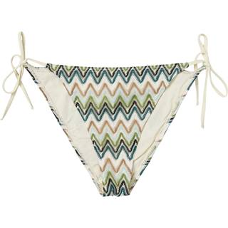 Amber Bikinitrusser, White/Blue/Brown, XL