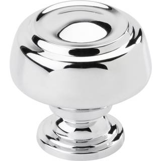 Amerock BP53807226 | Poleret Chrome Cabinet -drejeknap | 1-5/8 tommer (41 mm) Diameter Skuffeknap | Kane | Møbler hardware