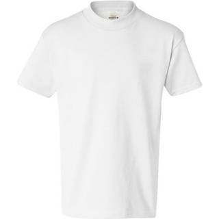 Hanes autentisk ungdom kortærmet t -shirt - hvid L