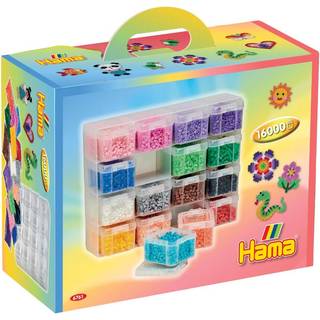 Hama Midi, 16.000 perler i opbevaringsboks m/ skuffer [Levering: 1-2 dage]