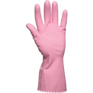 DPL Latexhandske Nova 45 str 9 indvendig velourisering pink