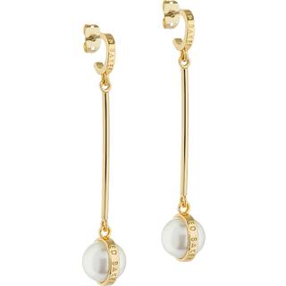 Ted Baker Perllie Gold Pearl Orbit Drop Earrings - Gold