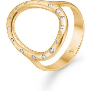 Mads Z Athena ring i 14 kt. guld med brillant