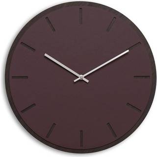 Hemverk Vægur Burgundy Mørk Eg Silver Ø38 cm