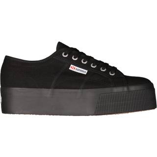 Superga Superga Black Canvas 2790 Flatform Trainers