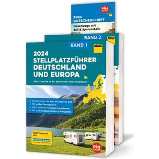 ADAC Stellplatzführer 2024 Tyskland og Europa