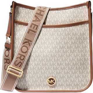 MK Luisa Large Signature Logo Messenger Bag - Natural - Michael Kors - ONE SIZE
