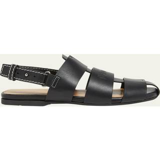 JW Anderson Fisherman leather sandals - black - EU 36.5