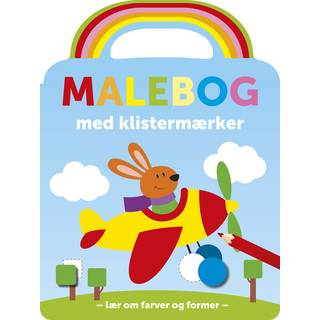 Malebog med klistermærker - Kanin