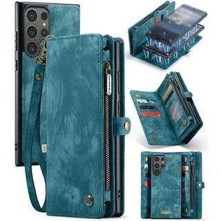 Samsung Galaxy S24 Ultra Caseme 008 2-i-1 Multifunktionel Pung - Blå