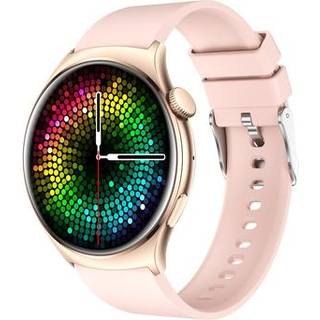 QX10 1,43 AMOLED-skærm Bluetooth-opkald Sundhedsovervågning Smart Watch - Pink / Guld