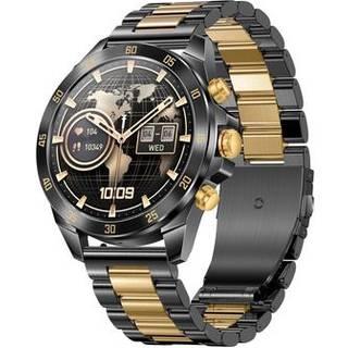 NX1 Pro Luxury Metal Business Smart Watch Sundhedsovervågning Bluetooth Opkald Vandtæt Sportsur - Guld
