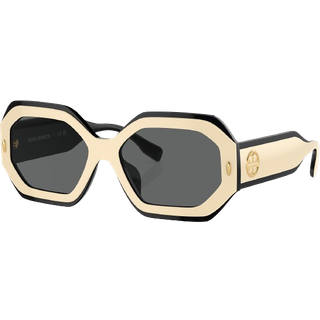 Tory Burch TY7192U 196187 55 Solbriller Kvinder Hvid - Ivory White on Black - 55mm