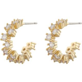 Snö Of Sweden Nuit Oval Ear Gold/Clear 17mm
