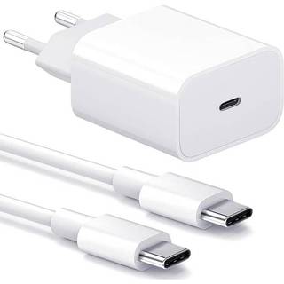 Lader til iPhone - Hurtiglader - Adapter + Kabel 20W USB-C